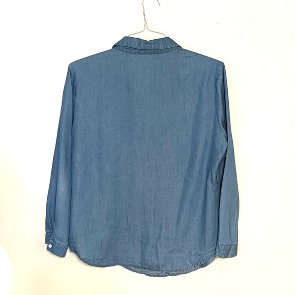 Fuinloth size L blue button down shirt. EUC. - Picture 6 of 10